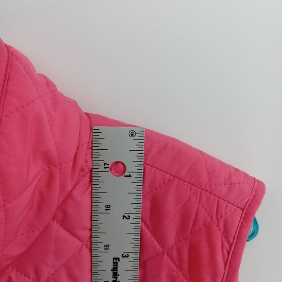 Talbots casual pink full zip pink Vest size large - Picture 6 of 8